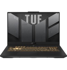 Ноутбук/ ASUS TUF F17 FX707VI-HX106 17.3"(1920x1080 (матовый, 144Hz) IPS)/Intel Core i7 13620H(2.4Ghz)/16384Mb/1024PCISSDGb/noDVD/Ext:nVidia GeForce RTX4070(8192Mb)/Cam/BT/WiFi/90WHr/war 1y/2.6kg/Mecha Gray/DOS