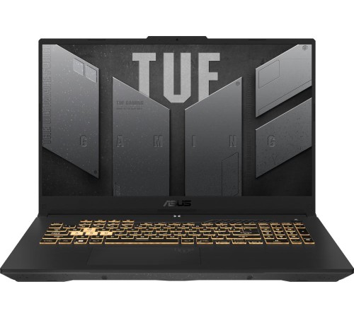 Ноутбук/ ASUS TUF F17 FX707VI-HX106 17.3"(1920x1080 (матовый, 144Hz) IPS)/Intel Core i7 13620H(2.4Ghz)/16384Mb/1024PCISSDGb/noDVD/Ext:nVidia GeForce RTX4070(8192Mb)/Cam/BT/WiFi/90WHr/war 1y/2.6kg/Mecha Gray/DOS Ноутбук/ ASUS TUF F17 FX707VI-HX106 17.3"(1920x1080 (матовый, 144Hz) IPS)/Intel Core i7 13620H(2.4Ghz)/16384Mb/1024PCISSDGb/noDVD/Ext:nVidia GeForce RTX4070(8192Mb)/Cam/BT/WiFi/90WHr/war 1y/2.6kg/Mecha Gray/DOS