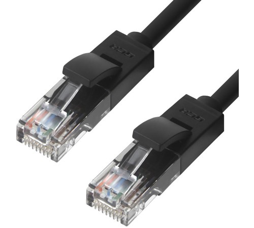 Greenconnect Патч-корд прямой 0.2m UTP кат.5e, черный, позолоченные контакты, 24 AWG, литой, GCR-LNC06-0.2m, ethernet high speed 1 Гбит/с, RJ45, T568B Greenconnect Патч-корд прямой 0.2m UTP кат.5e, черный, позолоченные контакты, 24 AWG, литой, GCR-LNC06-0.2m, ethernet high speed 1 Гбит/с, RJ45, T568B