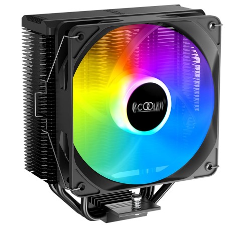 Кулер для процессора/ CPU Cooler PCCooler PALADIN EX300S (125W, 4-pin PWM, 157mm, Al/Cu, 3x6mm, FRGB, 1x120mm, 73.6CFM, 28.6dBA, 1800RPM, S: 1851/1700/1200/115X, AM5/AM4, black) Кулер для процессора/ CPU Cooler PCCooler PALADIN EX300S (125W, 4-pin PWM, 157mm, Al/Cu, 3x6mm, FRGB, 1x120mm, 73.6CFM, 28.6dBA, 1800RPM, S: 1851/1700/1200/115X, AM5/AM4, black)