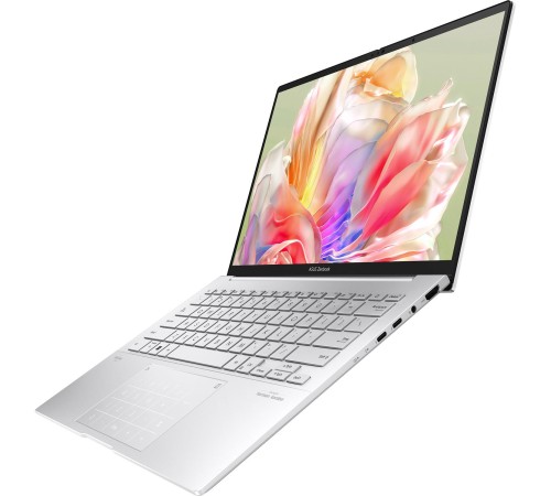 Ноутбук/ ASUS UX3405MA-QD488W 14"(1920x1200 OLED 16:10)/Intel Core Ultra 7 155H(1.4Ghz)/16384Mb/1024SSDGb/noDVD/Int:Intel Arc graphics/Cam/BT/WiFi/75WHr/war 1y/1.22kg/Foggy Silver/Win11Home + EVO; алюм корп; NumberPad; чехол; USB-RJ45 кабель Ноутбук/ ASUS UX3405MA-QD488W 14"(1920x1200 OLED 16:10)/Intel Core Ultra 7 155H(1.4Ghz)/16384Mb/1024SSDGb/noDVD/Int:Intel Arc graphics/Cam/BT/WiFi/75WHr/war 1y/1.22kg/Foggy Silver/Win11Home + EVO; алюм корп; NumberPad; чехол; USB-RJ45 кабель