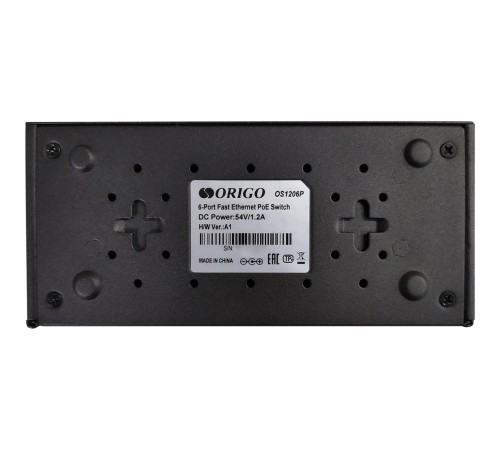 Коммутатор/ Unmanaged Switch 6x100Base-TX (4x100Base-TX PoE), PoE Budget 60W, Long-range PoE up to 250m, metal case