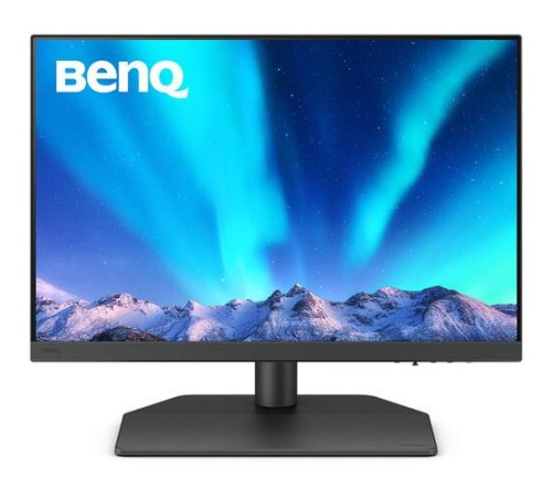 Мониторы/ Benq SW242Q 24.1'', 2560x1600, IPS,  60Hz, 1000:1, 400cd, 5ms, HDMI, DP; 2*USB 3.1, USB-C*90W, Height adj 140, Pivot, 100% sRGB, Flicker-free;Low Blue Light, Calibration Report, Shading Hood, 3Y, Grey