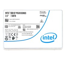Твердотельный накопитель/ Intel SSD D7-P5510 Series, 7.68TB, U.2(2.5" 15mm), NVMe, PCIe 4.0 x4, TLC, R/W 7000/4194MB/s, IOPs 930 000/190 000, TBW 14000, DWPD 1 (12 мес.)