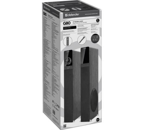 Defender Акустическая 2.0 система G80 140Вт, USB/SD/FM/BT/RT