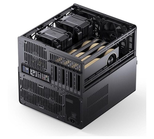 Корпус без блока питания/ Case JONSBO N5, Mini-Tower, 3x120mm, 1xUSB-A 3.0 + 1xUSB-C 3.2, E-ATX, ATX, mATX, mITX Black Корпус без блока питания/ Case JONSBO N5, Mini-Tower, 3x120mm, 1xUSB-A 3.0 + 1xUSB-C 3.2, E-ATX, ATX, mATX, mITX Black