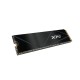 Твердотельный накопитель/ ADATA SSD GAMMIX S50 CORE, 2000GB, M.2(22x80mm), NVMe, PCIe 4.0 x4, 3D NAND, R/W 3500/2800MB/s, IOPs -/-, TBW 1200, DWPD 0.5, with HeatSink (3 года)