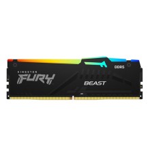 Оперативная память Kingston 16GB 5200MT/s DDR5 CL40 DIMM FURY Beast RGB XMP