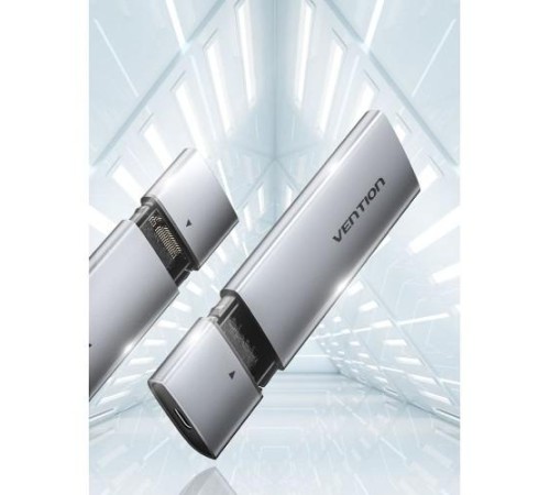 Корпус для SSD Vention USB 3.1 Gen 2-C M.2 NGFF (B-Key/B&M Key) Серый Корпус для SSD Vention USB 3.1 Gen 2-C M.2 NGFF (B-Key/B&M Key) Серый