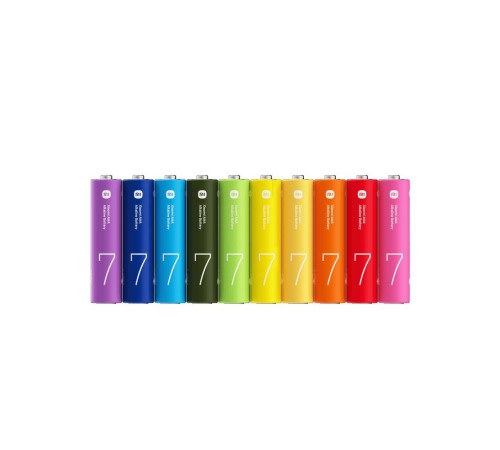 Батарейки щелочные Xiaomi AA Rainbow Batteries (10 Count) LR6 (BHR5393GL) (Вскрытая упаковка) Батарейки щелочные Xiaomi AA Rainbow Batteries (10 Count) LR6 (BHR5393GL) (Вскрытая упаковка)