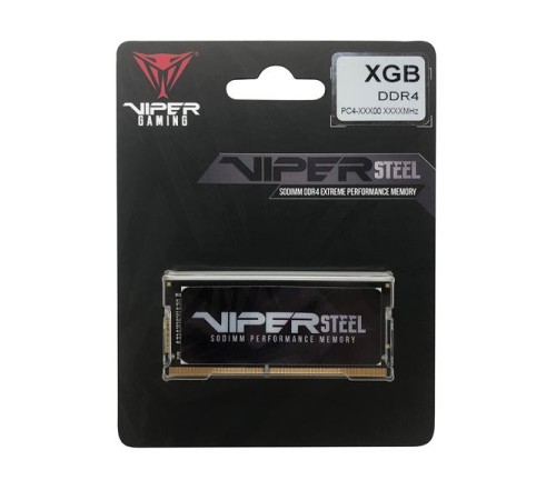 Оперативная память Patriot Viper STEEL DDR4 16GB 3200MHz SO-DIMM SINGLE 1*16GB CL18 18-24-24-44 1.2V Оперативная память Patriot Viper STEEL DDR4 16GB 3200MHz SO-DIMM SINGLE 1*16GB CL18 18-24-24-44 1.2V
