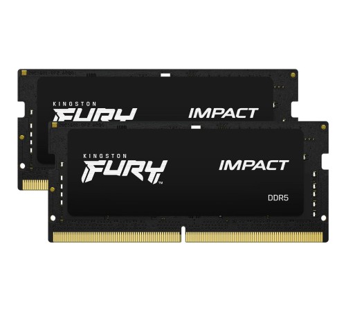 Память оперативная/ Kingston 32GB 6000MT/s DDR5 CL38 SODIMM (Kit of 2) FURY Impact XMP Память оперативная/ Kingston 32GB 6000MT/s DDR5 CL38 SODIMM (Kit of 2) FURY Impact XMP