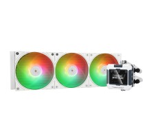 Водяное охлаждение для процессора/ Water Cooling SystemThermalright Frozen Warframe 360 White Argb (360mm, White, ARGB/ Fans: 3x120mm, 70.84CFM, 29.8dBA, 2000RPM/ Pump height 60mm, 23dBA, 3000RPM, Rad thickness 27mm/ S: 1200, 1700, 1851, 2011, 2066, 115X,