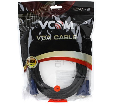 Кабель/ Кабель монитор-SVGA card (15M-15M) 3.0м 2 фильтра VCOM <VVG6448-3M> Кабель/ Кабель монитор-SVGA card (15M-15M) 3.0м 2 фильтра VCOM <VVG6448-3M>