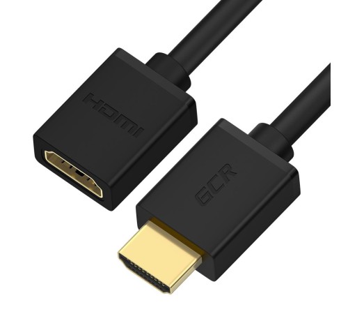 GCR Удлинитель 10.0m v2.0 HDMI-HDMI черный, OD7.3mm, 28/28 AWG, позолоченные контакты, Ethernet 18.0 Гбит/с, 19M / 19F, тройной экран, GCR-51638 GCR Удлинитель 10.0m v2.0 HDMI-HDMI черный, OD7.3mm, 28/28 AWG, позолоченные контакты, Ethernet 18.0 Гбит/с, 19M / 19F, тройной экран, GCR-51638