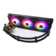 Водяное охлаждение для процессора/ Water Cooling System Thermalright Frozen Warframe 360 Black Argb (360mm, Black, ARGB/ Fans: 3x120mm, 70.84CFM, 29.8dBA, 2000RPM/ Pump height 60mm, 23dBA, 3000RPM, Rad thickness 27mm/ S: 1200, 1700, 1851, 2011, 2066, 115X