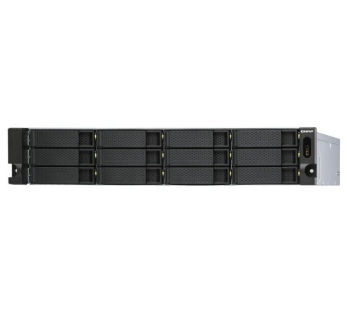 Полка расширения сетевого хранилища без дисков/ SMB QNAP TL-R1200S-RP SATA 6GB/s JBOD storage enclosure, 12-tray 3,5"/2,5" w/o HDD, 3 x SFF-8088, 2 PSU. Rackmount. W/o rail kit RAIL-B02