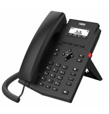 телефон Fanvil X301P, 2 SIP-акк., 2,3", 132x64 Ч/Б экран, POE, БП в комп., 2x100 Mbps