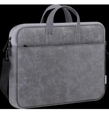 Defender Сумка для ноутбука Solid 15.6" PU кожа, серый, карман