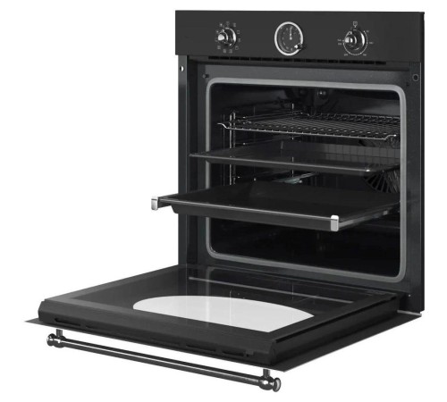 Встраиваемый духовой шкаф KUPPERSBERG/ Встраиваемый духовой шкаф KUPPERSBERG, электрический, Classic, 60 см, объем 80 л, 10 режимов, 6 автропрограмм, механическое управление, макс. Температура 255 градусов, дисплей, механический таймер, телескопические на