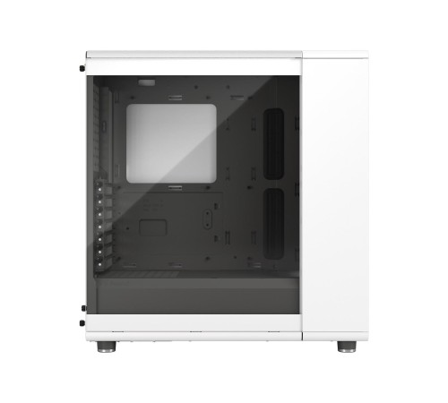 Корпус ПК без блока питания/ Case Fractal Design North TG Clear Tint, Midi-Tower, 2x140mm, 2xUSB-A 3.2 + 1xUSB 3.2 Type-C ATX, mATX, mITX Wood panel, Chalk White