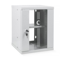  Cabeus WSC-8U Шкаф телекоммуникационный настенный 10" 8U 326x300x405mm (ШхГхВ) дверь стекло