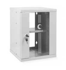  Cabeus WSC-8U Шкаф телекоммуникационный настенный 10" 8U 326x300x405mm (ШхГхВ) дверь стекло