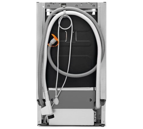 Встраиваемые посудомоечные машины ELECTROLUX/ Встраиваемая узкая посудомоечная машина, загрузка на 9 комплектов посуды, сенсорное управление, 8 программ, 44.6x55x82 см, черный цвет, сушка: с открыванием дверцы, индикация на полу: проекция дисплея