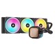 Система жидкостного охлаждения/ Water Cooling System Corsair iCUE LINK H150i RGB (360mm, Black, RGB/ Fans: 3x120mm, 63.1CFM, 37dBA, 2400RPM/Rad thickness 27mm/ S: 1851, 1700, 1200, 115X, AM5, AM4)