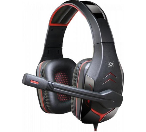 Defender Игровая гарнитура Excidium красный + черный, кабель 2,2 м