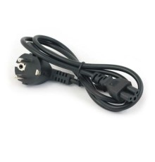 GCR Кабель питания для ноутбука 3.0m, Евровилка угловая - С5, черный, 3*0,5mm, GCR-54408
