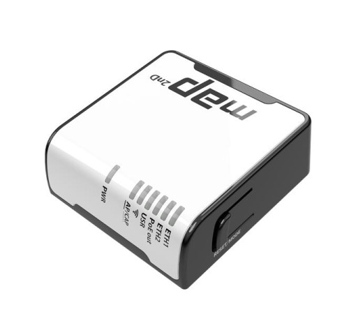 Точка доступа wi-fi MikroTik mAP with AR9531 650MHz CPU, 64MB RAM, 2xLAN, built-in 2.4Ghz 802.11bgn Dual Chain wireless with integrated antennas, microUSB, RouterOS L4, plastic case, PSU , POE-out