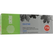 -/ Картридж лазерный Cactus CS-C716C 716 C голубой (1500стр.) для Canon i-Sensys MF8030/MF8030cn/MF8050