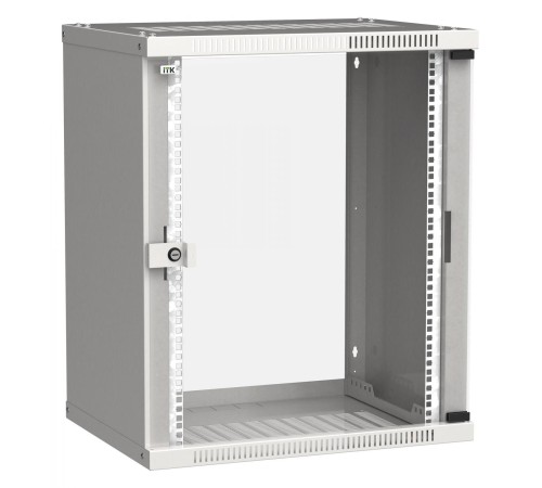 Шкаф LINEA WE 15U 600x450мм дверь стекло серый