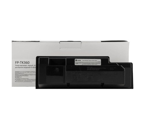 Тонер-картридж F+ imaging, черный, 20 000 страниц, для Kyocera моделей FS-4020DN (аналог TK-360 /1T02J20EUC), FP-TK360