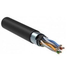 ITK Каб. в. п. F/UTP, кат. 6 4x2х23AWG solid LSZH 305м чер.