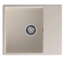 Кухонная мойка GRANFEST GRANFEST Мойка URBAN 658L  1-чаша+крыло 580*490мм, монтаж: врезной, материал: кварц, цвет: белый