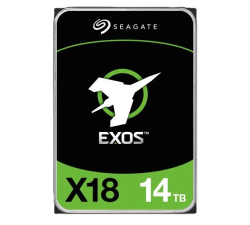 Жесткий диск Seagate Exos X18 HDD 3.5" SATA 14Tb, Exos X18, 7200 rpm, 256Mb buffer, 512e/4kn, CMR, ST14000NM000J, 1 year