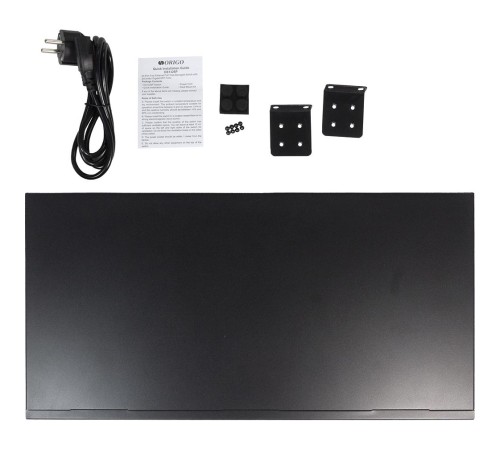 Коммутатор/ Smart Managed Switch 24x100Base-TX PoE, 2xCombo 1000Base-T/SFP, PoE Budget 280W, 19" w/brackets