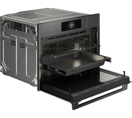 Встраиваемый духовой шкаф ASKO/ 741110, Встраиваемый духовой шкаф ASKO, компактный, высота 45 см, функция приготовления на пару и СВЧ, объем 50 л, полноцветный сенсорный TFT-дисплей, 143 автоматические программы, 11 режимов нагрева, режим ProRoast, Су-вид