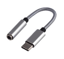 Переходник/ Переходник AUX GoPower Jack 3.5mm (f)-Type-C (m) 0.1м ПВХ с ЦАП белый (1/250)