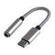 Переходник/ Переходник AUX GoPower Jack 3.5mm (f)-Type-C (m) 0.1м ПВХ с ЦАП белый (1/250)