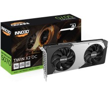 Видеокарта INNO3D RTX 5070 Twin X2 OC//RTX5070, HDMI, DP*3, 12G,D7