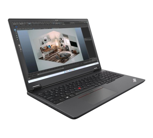 Ноутбук/ Lenovo ThinkPad P16v G1 16" WQUXGA (3840 x 2400) IPS 100%DCI-P3 800 nits, AMD Ryzen™ 7 PRO 7840HS, 32GB DDR5, 1TB SSD,  NVIDIA RTX A1000 6GB, Qualcomm Wi-Fi 6E,  5MP RGB+IR Cam, 90Wh, Backlit Keys, Win 11 Pro, Black ( EN_kbd , 3pin cable)