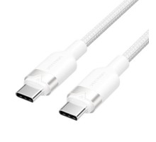 Кабель Vention USB 2.0 CM/CM - 1м. Белый 3А PD60W