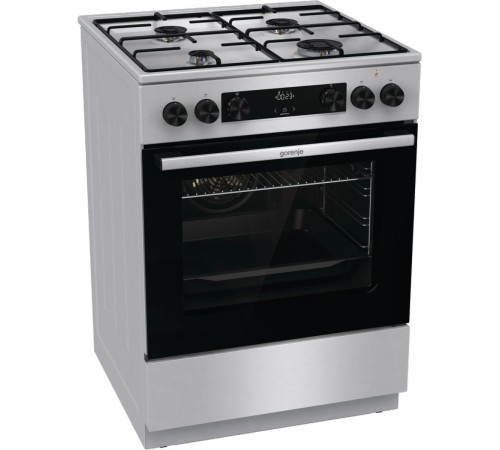 Плита GORENJE/ Тип плиты: комбинированная, Тип варочной поверхности: газовая, Цвет: нержавеющая сталь, Гриль: Есть, Ширина, см: 60 Плита GORENJE/ Тип плиты: комбинированная, Тип варочной поверхности: газовая, Цвет: нержавеющая сталь, Гриль: Есть, Ширина, см: 60