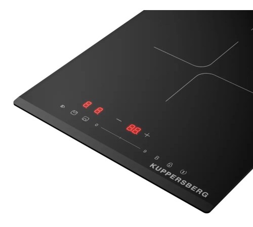 Варочная поверхность Kuppersberg/ Варочная поверхность Kuppersberg, High-Tech, индукция, 30 см, 2 зоны нагрева, 9 уровней мощности, inverter, таймер, пауза, Booster, слайдерное управление, цвет черный
