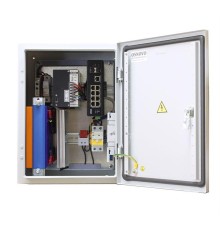 Уличный коммутатор OSNOVO OS-34TB1(SW-60812/I) Уличный коммутатор с термостабилизацией и резервным питанием на базе уличной станции OSNOVO OS-34TB1. Порты: 6 x FE (10/100Base-T) с PoE (до 30W) + 2 x FE (10/100Base-T) с