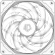 Кулер для корпуса/ Case Cooler ID-COOLING NO-12015-XT ARGB SNOW (120x120x15mm, 4-pin PWM, ARGB, 54.6CFM, 31.2dBA, 2000RPM, White)