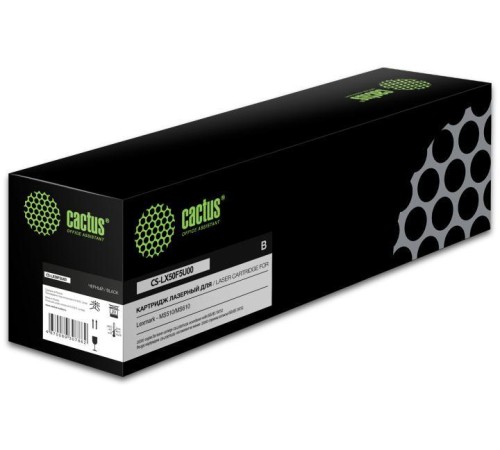 -/ Картридж лазерный Cactus CS-LX50F5U00 50F5U00 (20000стр.) для Lexmark MS510/MS610